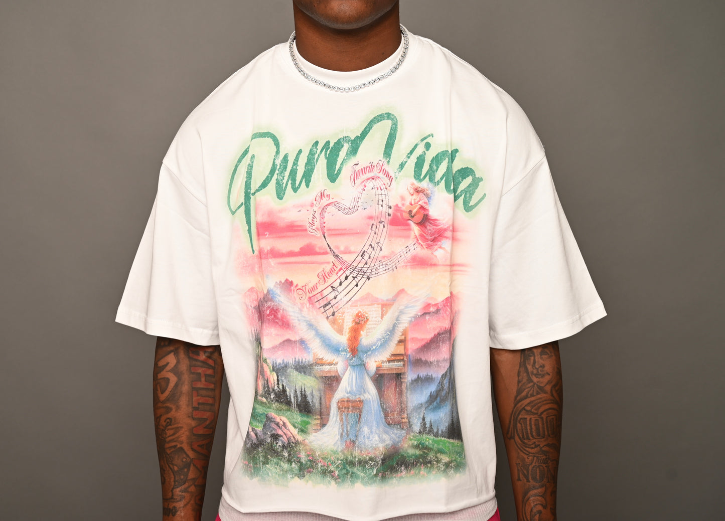 Favorite Song Oversized Crop Shirts