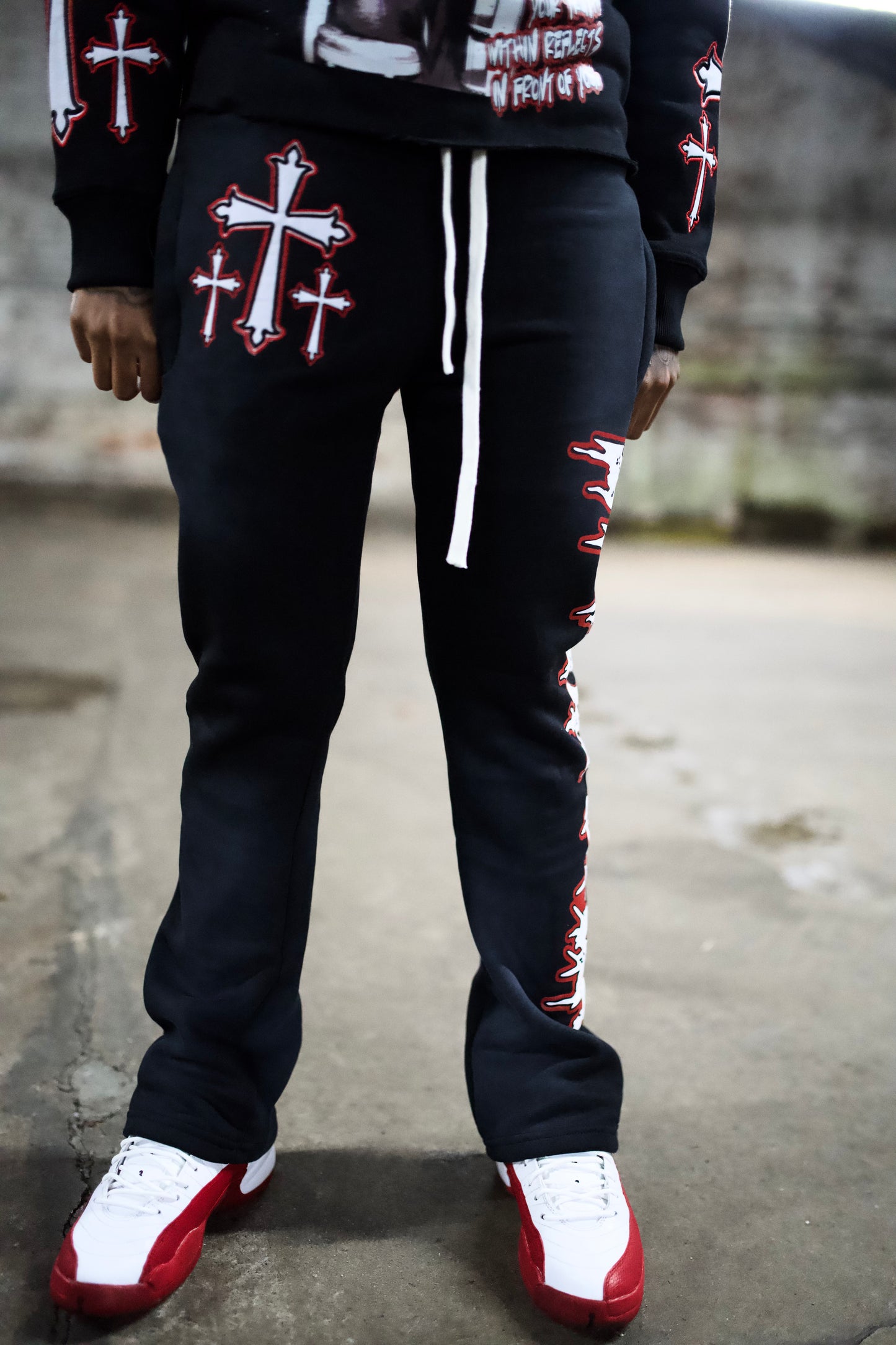 “Triple Cross Acid Washed Flares”