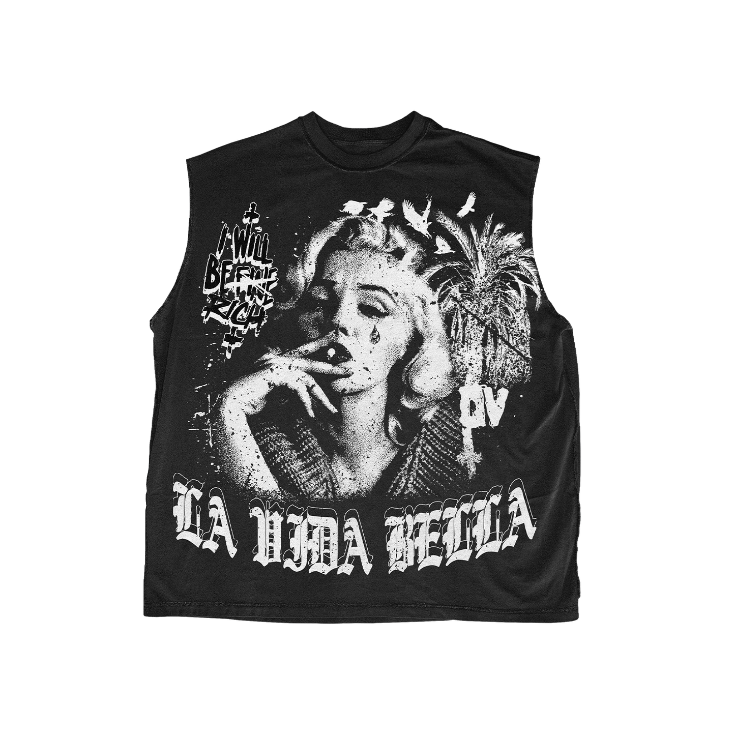 LA VIDA BELLA Oversized Cut Offs
