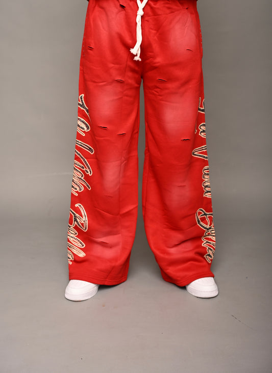 “La Vida Bella Heartless Oversized Pants”