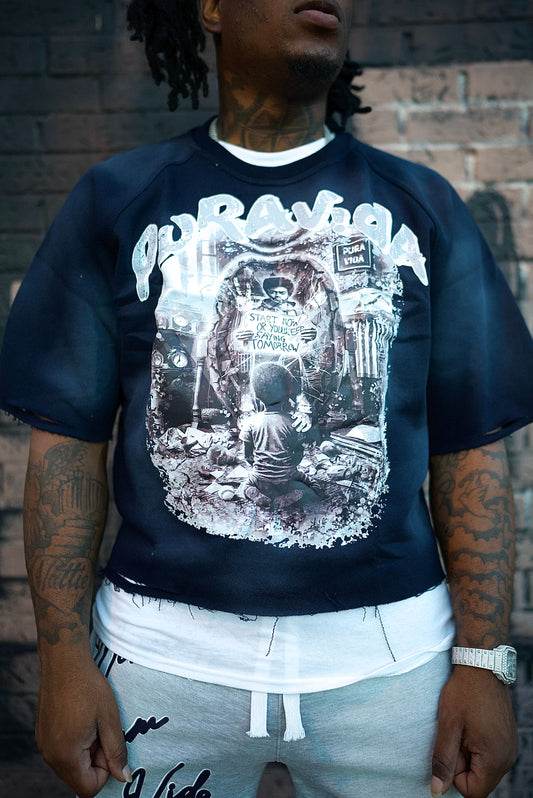 MFPV Cropped Oversized Shirt